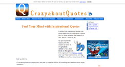 Desktop Screenshot of crazyaboutquotes.com