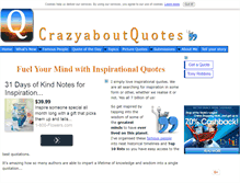 Tablet Screenshot of crazyaboutquotes.com